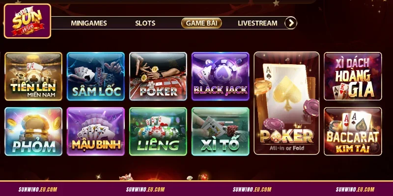 Sunwin ra mắt game mới với loạt siêu phẩm đáng chú ý